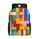 thumbnail image 1 of Balery Colorful Plastic Blocks Pattern Mochila - Mochila Estilosa y Duradera para Laptop de 15 Pulgadas con Tela Oxford Impermeable, 1 of 8