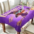 thumbnail image 3 of Coolnut Halloween Little Witch Rectangle Tablecloth 54x54In,Dinner Table Cover for Outdoor & Indoor Patio, Picnic, BBQ, Holiday Party Halloween Decoration, 3 of 7