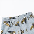 thumbnail image 6 of Toddler Boy Summer Outfit Excavators Cranes Printed Short Sleeve Shorts Clothes Casual Summer Kids Suit 2-8 T, 6 of 6