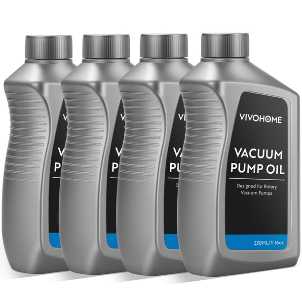 Aceite para bomba de vacío VIVOHOME Premium de alta viscosidad 330 ml x4