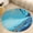 Flannel-1, variant on Blue Gold Marble Art-3 Round Area Rugs for Bedroom Living Room, 4FT Soft Comfy Indoor Circle Carpets, Floor Mat