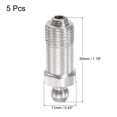 thumbnail image 2 of Unique Bargains Steel Straight Hydraulic Grease Fitting G1/8' Thread 11mm Width 5 Pack, 2 of 5