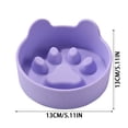 thumbnail image 3 of Comedero lento para perros Utensilios para comida de mascotas y comedero antivuelco para perros Comedero lento de silicona con estampado de dibujos animados para mascotas, 3 of 4