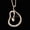 Gold, variant on New Clear Crystal Cobra Snake Pendant Chain Necklace/Brooch Pin Gold Silver Tone-Gold