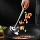 thumbnail image 4 of Utensilios de cocina profesionales para chef, mango de madera, diseño ergonómico, utensilios de cocina de acero inoxidable para cocinar resistentes al calor, complemento perfecto para wok, aptos para, 4 of 6
