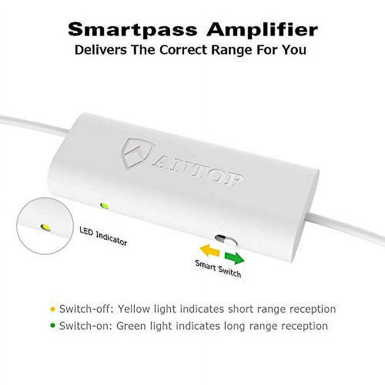Antop HDTV Antenna Amplifier Signal Booster with High Gain and