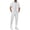 A-White#waffle 2 piece outfit, variant on VBTAPA Men's Waffle 2 Piece Outfits Short Sleeve Button Down Shirts and Cargo Sweatpants Suit Solid Casual Tracksuit Sets with Pockets Black L