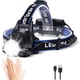 thumbnail image 1 of Linterna frontal LED potente Linterna frontal recargable Linterna frontal LED ajustable de 3 modos con cable USB y 2 baterías 18650 para pescar Ciclismo Senderismo Correr Camping— LingWen 8390614624344, 1 of 1