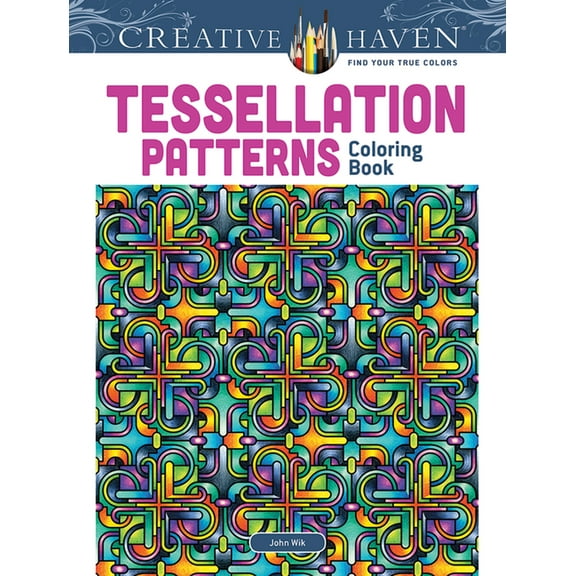 Adult Coloring Books: Art & Design Tessellation Patterns, (Paperback)