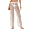 thumbnail image 2 of Travelwant Womens Crochet Net Hollow Out Beach Pants Sexy Swimsuit Cover Up Pants, 2 of 7