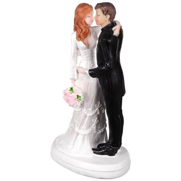 FELTECHELECTR Figura de pareja de resina, estatua de pareja de novios, regalo de San Valentín
