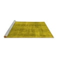 thumbnail image 2 of Ahgly Company Machine Washable Indoor Rectangle Abstract Yellow Modern Area Rugs, 8' x 12', 2 of 4