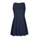 thumbnail image 2 of Vestido de Verano de Manga Corta para las Mujeres Mini Cuello Redondo Sólido, Moda Casual Poliéster de Fiesta, 2 of 4