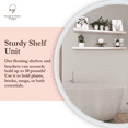 thumbnail image 3 of Willow & Grace Rustic Farmhouse Floating Shelves, White, 36 Inch (Set of 4), 3 of 7