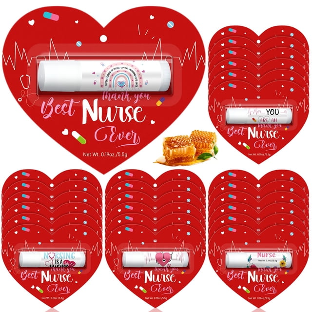 Bálsamo labial Sacubee Nurses, regalo de agradecimiento, 30 unidades, 5 ml