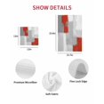 thumbnail image 7 of Red Grey Kitchen Dish Towels for Drying Dishes Set of 2, Abstract Geometric Color Block Oil Painting Waffle Weave Microfiber Hand Tea Bathroom Towels Quick Dry & Absorbent Towel 15.7x23.6, 7 of 7