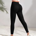 thumbnail image 6 of Women's High Waist Yoga Leggings with Pockets Drawstring Scrunch Detail Tummy Control Workout Training Pants, 6 of 9