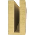 thumbnail image 4 of 3"W x 18"D x 6"H Thin Asheboro Rough Cedar Woodgrain TimberThane Corbel, Primed Tan, 4 of 6