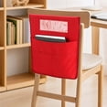 thumbnail image 5 of AOMXGD Desk Hanging Storage Organizer With Multi Pockets & Name Card Slot, Denim Chair Back Caddy For Classroom Students Supplies Arrangement, 5 of 6