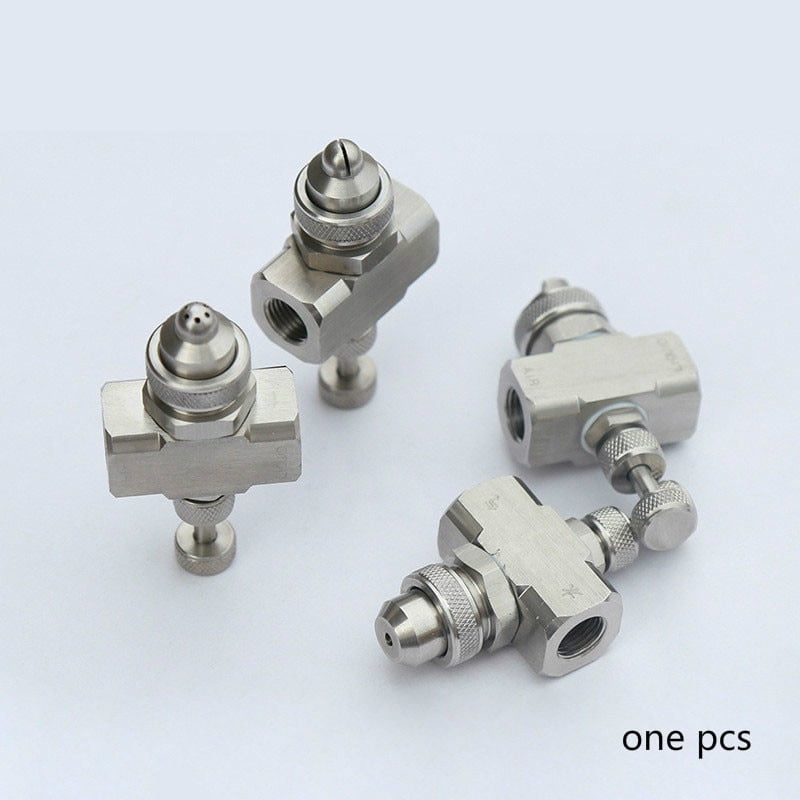 1/4" Water Air Atomizing Nozzle Misting Nozzle Low pressure Flat Fan