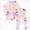 C24---Light Pink, variant on 2-3 Years Girls Long Sleeve Pajama Set Baby Boy Girl Clothes Long Sleeve Romper Long Pants Set Infant 2Pcs Fall Winter Outfit,Light Purple