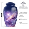 thumbnail image 2 of Star Galaxy Funeral Urn For Adult Man And Woman, Purple Urn For Human Ashes Adult Female Mom, 1 Large & Small Urns Male Set Of 4, Blue Cremation Urns For Human Ashes For Male And Female, 10&3 Inch, 2 of 7