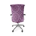 thumbnail image 5 of Ambesonne Floral Office Chair Cover Stretchable High Back, Lace Trippy Flowers Leaf, Magenta Pink Plum, 5 of 6