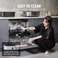 thumbnail image 6 of VEVOR Electric Roaster Oven, 22 QT Turkey Roaster Oven with Self-Basting Lid, 1450W Roaster Oven with Defrost & Warm Function, Adjustable Temp, Removable Pan & Rack, Fits Turkeys Up to 26LBS, Silver, 6 of 9