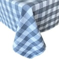 thumbnail image 4 of Newbridge Farmhouse Buffalo Check Rustic Cotton Tablecloth - Cottage Style Farmhouse Gingham Check Tablecloth, 52 Inch x 70 Inch Oblong/Rectangle, Gray, 4 of 6