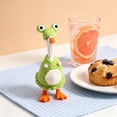 thumbnail image 6 of Yardvibe 7 Inch Desk Goose Outfits, Set of 2 Hand-Knit Desk Geese Clothe Accessories, Summer Holiday Clothes for Magnetic Desktop Goose Statue, Home Office Table Decor (Green), 6 of 6