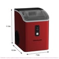 thumbnail image 6 of Frigidaire Nugget Ice Maker 33 Lbs, Red – Countertop Soft Pellet Ice Maker, Stainless Steel Ice Machine for Home, Kitchen, Bar, 6 of 11