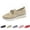 Beige, variant on longantii Orthopedic Shoes for Women Metal Chain Slip On Platform Tennis Sneakers Casual Mesh Breathable Low Top Flats Loafers Comfortable Lightweight Walking Shoes Black