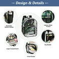 thumbnail image 4 of ALAZA Clear Backpack Swirl Night PVC Transparent BookBag, 4 of 7