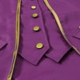 thumbnail image 5 of Pirate Coat, Frock Coat Magician, Vampire Costume, Victorian Tailcoat, Mens Pirate Coat Steampunk Tailcoat Halloween | Medieval Gothic Vampire Frock Coat, Joker Costume , Theme Party, Purple XXL, 5 of 7