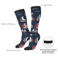 thumbnail image 4 of Naloa Sailboat And Wave Thigh High Socks Extra Long Stretchy Sock Women Over Knee High Opaque Stocking Daily Wear, 4 of 6