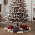 thumbnail image 4 of Fotbe Sunset Airplane Travel View Pattern Christmas Tree Skirt, Tree Skirts Plush Christmas Decorations, Christmas Tree Skirts Xmas Decorations Holiday Party Decor-48", 4 of 6