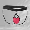 thumbnail image 2 of IWRICH Men's Jockstrap Hollow out Low Rise Buckle Underwear with Removable Pouch Hot Pink XXL, 2 of 4