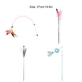 thumbnail image 2 of Cat Stick Toy Playing Prop Household Small Using Pets Supplies Playthings Interesting Simple Feathers Teasing Interactive Toys Pet Supplies Type 3, 2 of 8