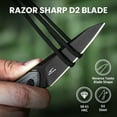 thumbnail image 4 of Kizer Fixed Blade Knife GROOM, D2 Steel D2 Handle Pocket Tactical Knives, 1060A1, 4 of 7
