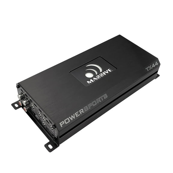 Massive Audio TX44-120 Watts x 4 @ 4 Ohm RMS Marine Compact Car Amplifier 4 Channel Built-in Car Bluetooth (Bluetooth Dongle is Optional Sold Separately)