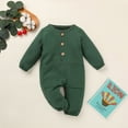 thumbnail image 2 of Zshosam Baby Rompers Boy Baby Girl Romper Long Sleeve Romper Jumpsuit Newborn Clothes for Girls Size 6 9 Months,(Green 6-9 Months), 2 of 9