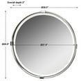 thumbnail image 4 of 09109-Uttermost-Tazlina  - 29.5 inch Round Mirror - 29.5 inches wide by 2 inches deep, 4 of 5