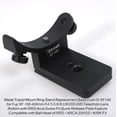 thumbnail image 2 of iShoot Metal Lens Collar Replacement Base Foot Stand Adapter for Fuji XF 100-400mm F4.5-5.6 R LM OIS WR Telephoto Lens Tripod Mount Ring-Bottom is Camera Quick Release Plate Feature, 2 of 5