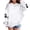White, variant on Little Girl' Hoodies Sweatshirts Hallowee Print Pullover Long Sleeve Casual Outfit Fall Winter Clothes Size 5-6T ,White