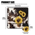 thumbnail image 5 of ZIATUBLE Sunflower Sewing Machine Pad Organizer Cow Print Overlocker Serger Scrap Trim Catcher and Pad Waterproof Sewing Machine Pad for Table with Removable Storage Bag Home Decor, 5 of 5