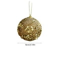 thumbnail image 3 of Mecorevxz 3.15" Glitter Christmas Balls Ornaments Set Christmas Ball,Xmas Sequin Foam Hanging Ornament Decorative Hanging for Tree Home Wedding Holiday Party Decor(A), 3 of 7