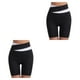 thumbnail image 4 of Pantalones cortos de mujer Qarigey Push Cintura alta Leggings sólido transpirable yoga estiramiento sin costuras blanco y negro, 4 of 6