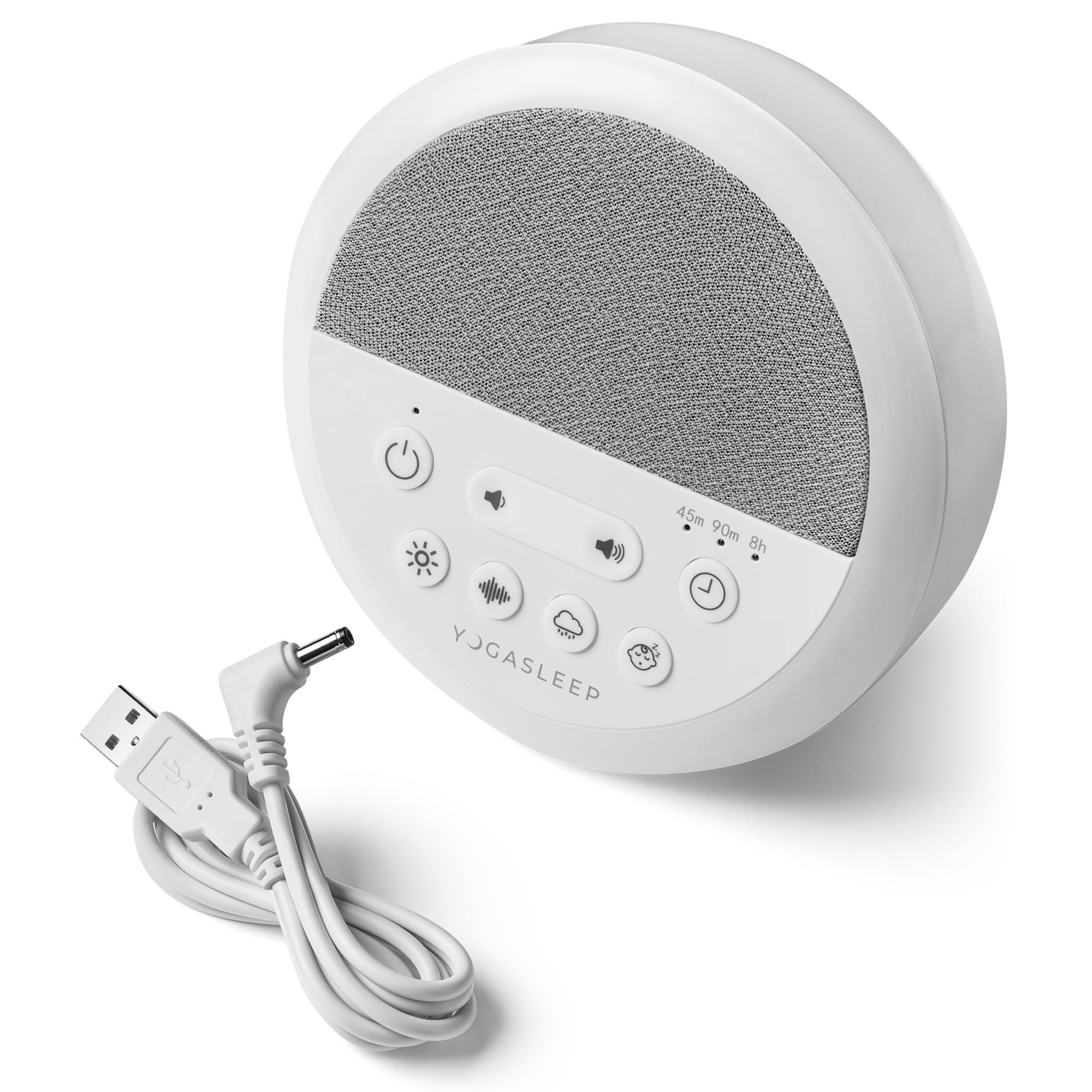 Yogasleep Nod Sound Machine and Night Light, White photo 8