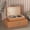 Brown, variant on Decorative Storage Boxes Set of 2 - Multi-Purpose Leather Organizer Bins with Lids for Home Decor, Photos, Documents and Keepsakes in Green