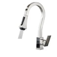 thumbnail image 1 of Digital Display Kitchen Faucet, Brushed 4 Functions Single Handle Pull Out Kitchen Sink Mixer Hot And Cold Water Taps ,Versatile Features, 1 of 7